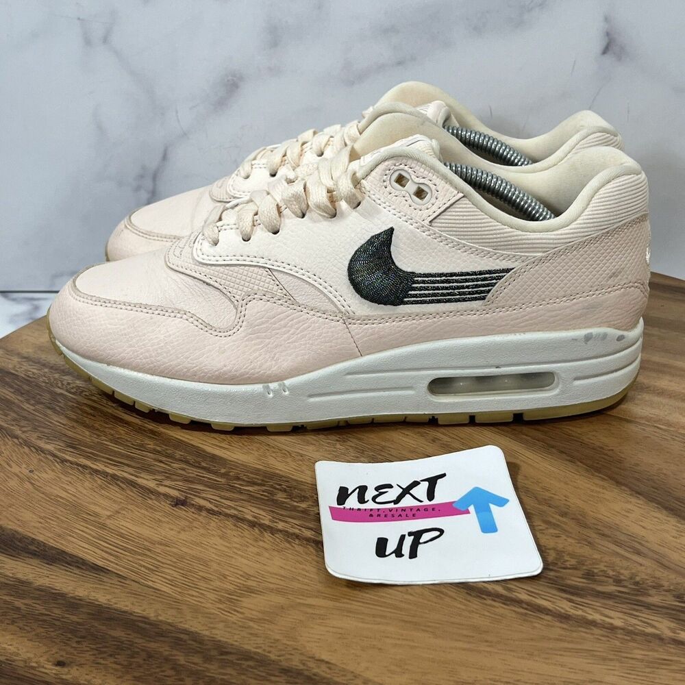 Women’s Size 8.5-Nike Air Max 1 Premium Guava Ice Pink White Leather 454746-800